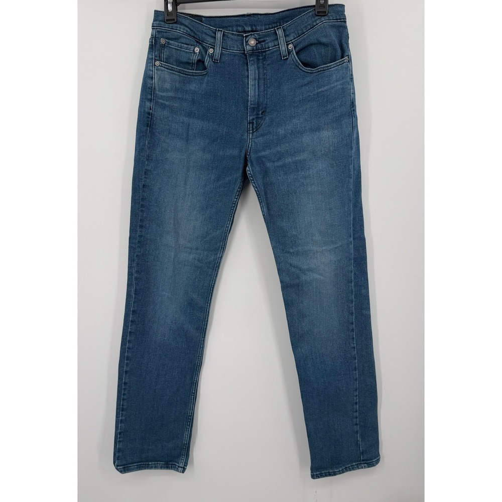 Levis 514 Straight Fit Jeans Mens 33x34 Medium Wash Blue Denim 00514-1285